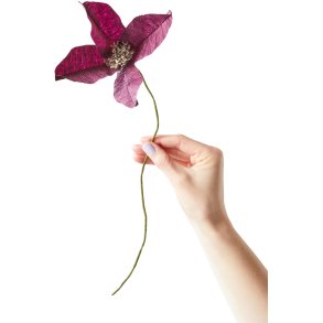 Studio About Papirblomst Clematis 44 cm, Aubergine