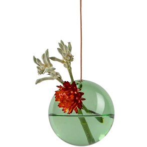 Studio About Hanging Flower Bubble Vase Ø8 cm, Grøn