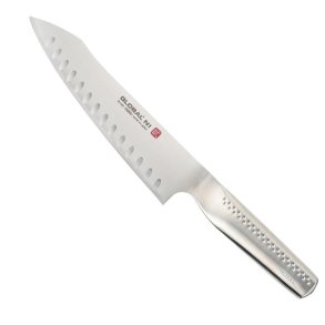 Global NI Kokkekniv Orientalsk Olivenslebet 20 cm, Stål