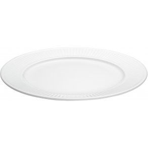 Pillivuyt Plissé Tallerken 24 cm, Hvid