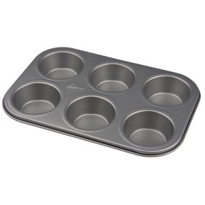 Patisse Silvertop Muffinform Til 6 stk, Stål