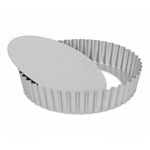 Patisse Silvertop Tærteform m. Løs Bund Ø25 cm, Stål