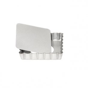 Patisse Silvertop Tærteform m. Løs Bund 10x10 cm, Stål
