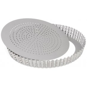 Patisse Silvertop Tærteform m. Løs Bund Ø24 cm, Stål