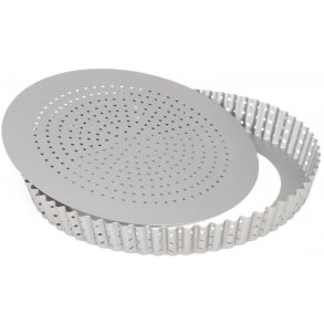 Patisse Silvertop Tærteform m. Løs Bund Ø28 cm, Stål