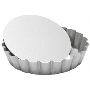 Patisse Silvertop Mini Tærteform m. Løs Bund Ø10 cm, Stål