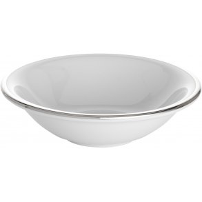 Pillivuyt Bistro Morgenmadsskål Ø17 cm, Hvid/Sølv