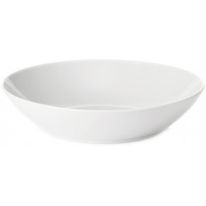 Pillivuyt Cecil Dyb Salat/Pastatallerken 23 cm, Hvid
