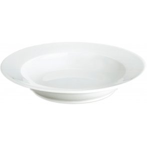 Pillivuyt Sancerre Dyb Tallerken 22 cm, Hvid