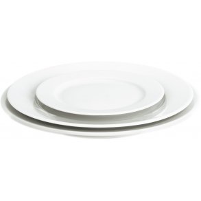 Pillivuyt Sancerre Tallerken 20 cm, Hvid