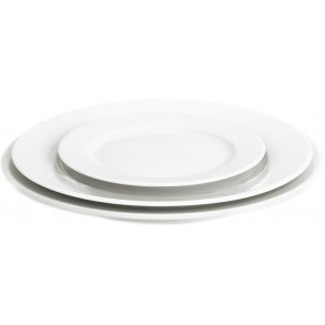 Pillivuyt Sancerre Tallerken 22 cm, Hvid
