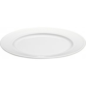 Pillivuyt Plissé Tallerken 20 cm, Hvid