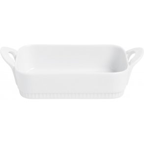 Pillivuyt Toulouse Fad Rektangulært 16 cm, Hvid