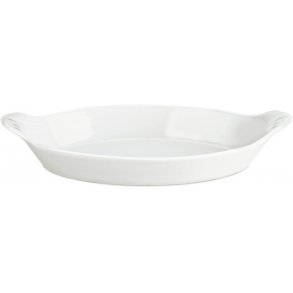 Pillivuyt Oval Serveringstallerken 28 cm, Hvid