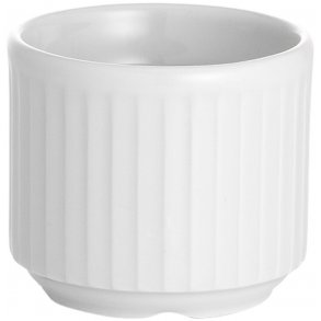 Pillivuyt Plissé Æggebæger 4,8 cm, Hvid