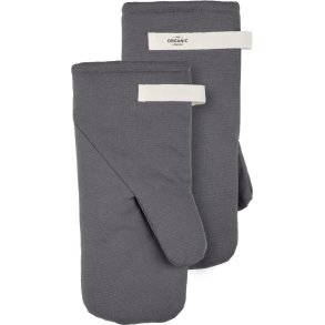 The Organic Company Ovnhandske 2 stk, Dark Grey
