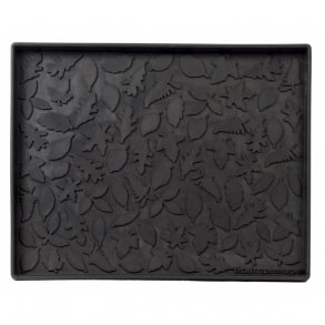 Tica Copenhagen Leaves Skobakke 38x48 cm, Sort