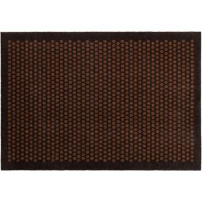 Tica Copenhagen Dot Smudsmåtte 90x130 cm, Dark Brown/Cognac