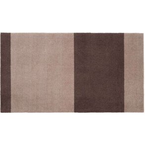 Tica Copenhagen Stripes Horisontal Gulvmåtte 40x60 cm, Sand/Brun