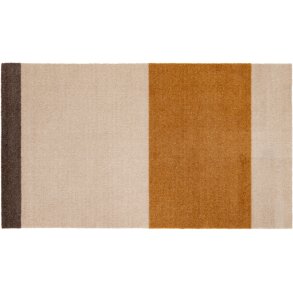 Tica Copenhagen Stripes Horizon Gulvmåtte 67x120 cm, Ivory/Dijon/Brun