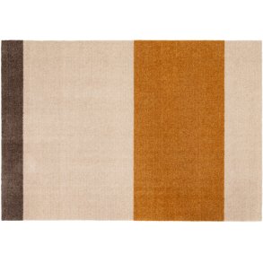 Tica Copenhagen Stripes Horisontal Gulvmåtte 90x130 cm, Ivory/Dijon/Brun