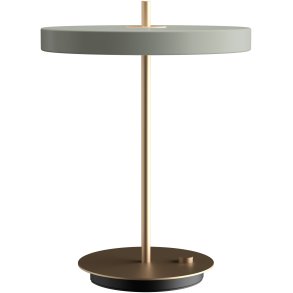 UMAGE Asteria Trådløs Bordlampe LED H41,5 cm, Nuance Olive/Messing
