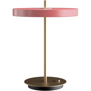 UMAGE Asteria Trådløs Bordlampe LED H41,5 cm, Nuance Rose/Messing