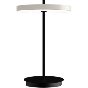 UMAGE Asteria Move Monochrome Trådløs Bordlampe LED H30,6 cm, Pearl White/Sort