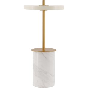 UMAGE Asteria Move Mini Trådløs Bordlampe LED H25,5 cm, Hvid Marmor