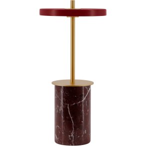 UMAGE Asteria Move Mini Trådløs Bordlampe LED H25,5 cm, Rød Marmor