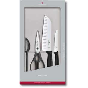Victorinox Swiss Classic Køkkensæt 4 Dele, Sort