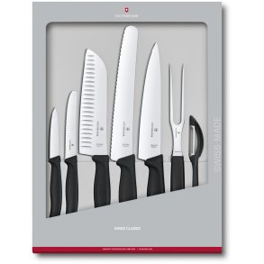 Victorinox Swiss Classic Køkkensæt 7 Dele, Sort