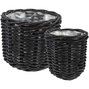 Villa Collection Vida Planteskjuler 2 stk, Sort