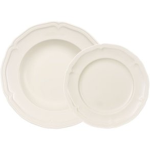 Villeroy & Boch Manoir Tallerken 2 stk, Hvid