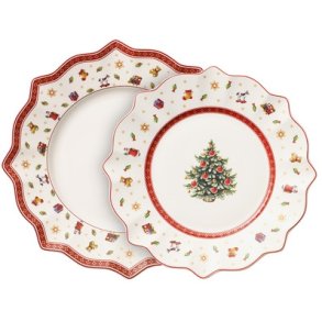 Villeroy & Boch Toy's Delight Middagssæt 8 Dele, Hvid/Rød