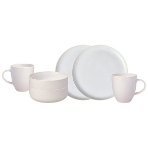 Villeroy & Boch Crafted Cotton Morgenmadssæt 6 Dele, Hvid
