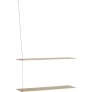 Hylde 80 cm, Hvidpigmenteret Eg/St&aring;l