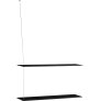 Hylde 80 cm, Sort Eg/St&aring;l