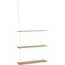 XL Hylde 80 cm, Hvidpigmenteret Eg/St&aring;l