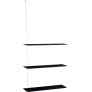 XL Hylde 80 cm, Sort/Messing