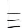 XL Hylde 80 cm, Sort/St&aring;l