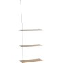 XL 60 cm, Hvidpigmenteret Eg/St&aring;l