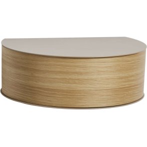 WOUD Wallie Sidebord 30 cm, Eg/Gråbeige