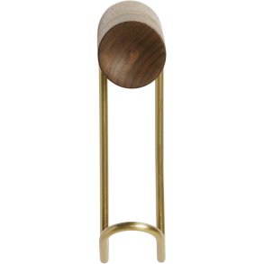 WOUD Around Krog 11,5 cm, Valnød/Satin Messing