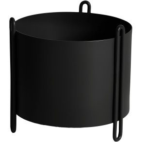 WOUD Pidestall Urtepotteskjuler H15 cm, Sort