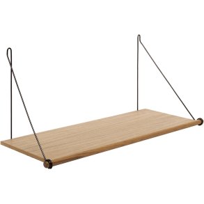 We Do Wood Loop Hylde 72 cm, Eg/Sort Stål