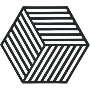 Zone Denmark Hexagon Bordskåner 16x14 cm, Sort