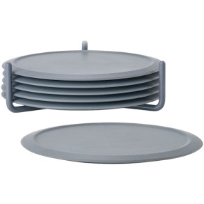 Zone Denmark Singles Glasbrikker m. Holder, Cool Grey