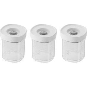 Zwilling Fresh & Save CUBE Krydderisæt 3 stk. XS/120 ml, Transparent/Hvid