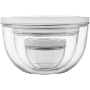Zwilling Fresh & Save Vakuum Skålesæt m. Låg 3 stk, Klar